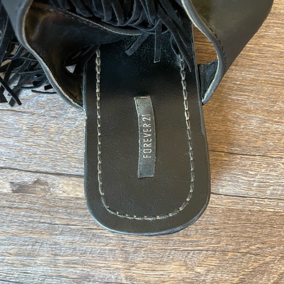 Ankle strap black sandals - Picture 4 of 4